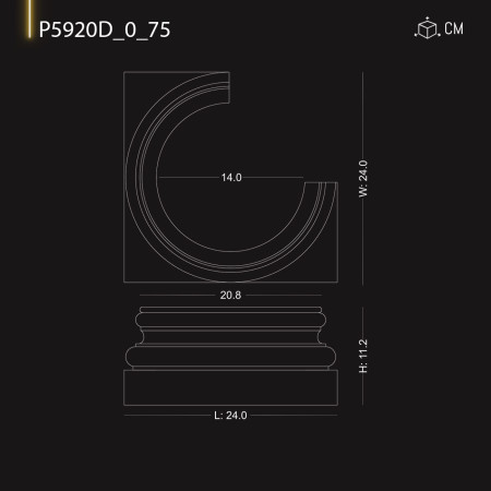 P5920D75 Pret coloane interioare si exterioare din poliuretan
