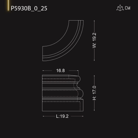 P5930B_0_25 Capitele coloane decorative dorice, corintice din poliuretan