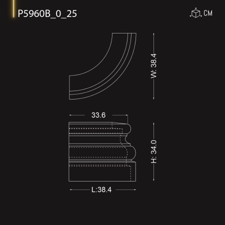 P5960B_0_25 Capitrel coloana spuma rigida poliuretanica