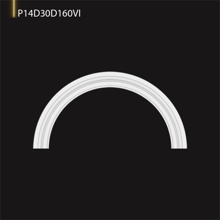 P14D30D160VI Decoratiune din poliuretan pentru marginea ferestrei 