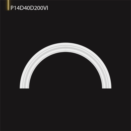 P14D40D200VI Perete decorativ cu model poliuretan arcada semirotunda si stalp rotund