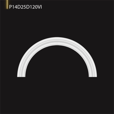 P14D25D120VI Poliuretan cu model arcada semirotunda