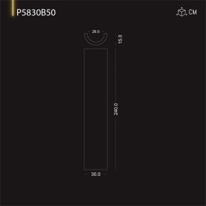 P5830B50 Coloane  stâlp din poliuretan .Coloane și capiteluri corintice, dorice ,ionice