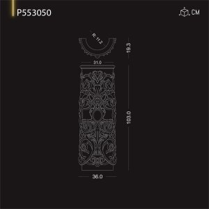 P553050 Preț coloană din poliuretan bizantină ,romană ,greacă