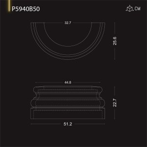 P5940B50  Coloane decorative din poliuretan