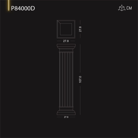 P84000D  Modele de coloane din poliuretan .Coloane decorative dorice, corintice