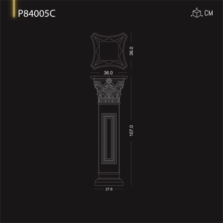 P84005C Capitetele coloane interioare și exterioare din poliuretan