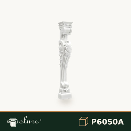 Consolă Decorativă Sculptată Poliuretan 16x16x101 cm