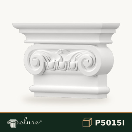 Capitel Pilastru Poliuretan Model Ionic 6x21x15 cm