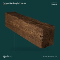 Grindă decorativă rustică 20x25 cm din poliuretan