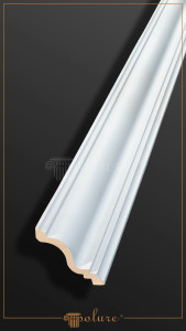 P83076A Poliuretan Cornișă Simplă Modele Cornișă din Poliuretan Netedă 10x10 cm Profil Tavan