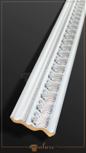 P81071 Poliuretan Cornișă Cu Model Modele Cornișă Decorativă din Poliuretan cu Model Clasic 11x9 cm