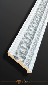 P81116 Poliuretan Cornișă Cu Model Modele Cornișă Decorativă din Poliuretan cu Relief Clasic 11x11 cm