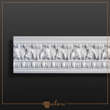 P81116 Poliuretan Cornișă Cu Model Modele Cornișă Decorativă din Poliuretan cu Relief Clasic 11x11 cm