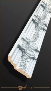 P81132 Poliuretan Cornișă Cu Model Modele Cornișă Decorativă din Poliuretan cu Model Sculptat 11x13 cm