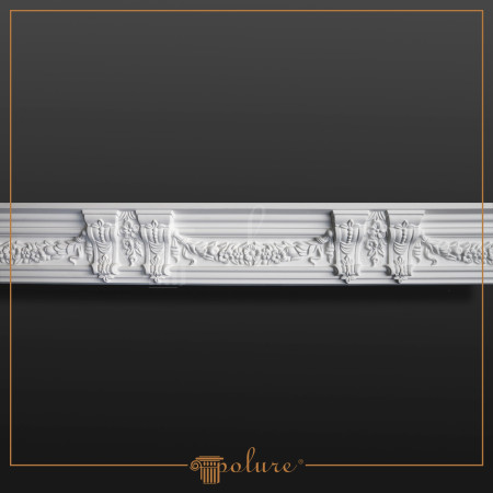 P81132 Poliuretan Cornișă Cu Model Modele Cornișă Decorativă din Poliuretan cu Model Sculptat 11x13 cm