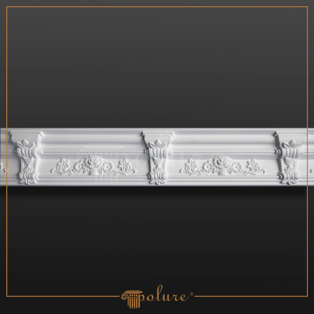 P81159A Poliuretan Cornișă Cu Model Modele Cornișă Decorativă Poliuretan cu Model Floral 12x13 cm