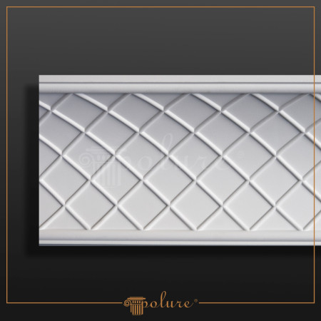 P81166 Poliuretan Cornișă Cu Model Modele Cornișă Decorativă din Poliuretan 20x20 cm Model Romburi