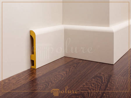 P180140 Poliuretan Plintă Modele Plintă Decorativă Netedă Poliuretan 14 cm Înălțime 17mm