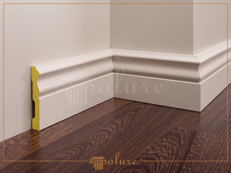 P85060 Poliuretan Plintă Modele Plintă Din Poliuretan Albă 12 cm Pentru Pardoseală