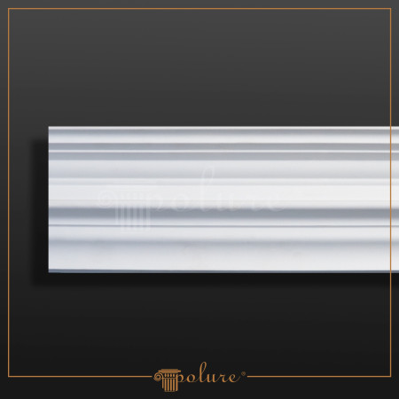 P831212 Poliuretan Cornișă Simplă Modele Cornișă Netedă din Poliuretan 13x13 cm Decor Interior
