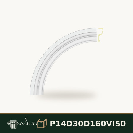 P14D30D160VI50 Poliuretan Arc Rotund Curbat Modele Arcadă Rotundă din Poliuretan 99x99 cm Decorativă