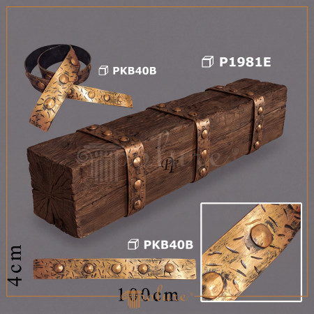 PKB40B Poliuretan Bandă Pentru Grindă Modele Bandă din Cauciuc pentru Grinzi 2x1040x40 mm Cu Nituri