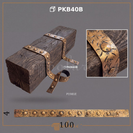 PKB40B Poliuretan Bandă Pentru Grindă Modele Bandă din Cauciuc pentru Grinzi 2x1040x40 mm Cu Nituri