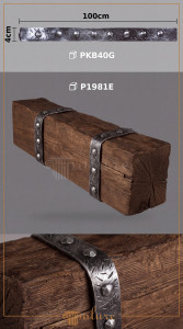 PKB40G Poliuretan Bandă Pentru Grindă Modele Bandă Decorativă din Cauciuc pentru Grinzi 4x104 cm