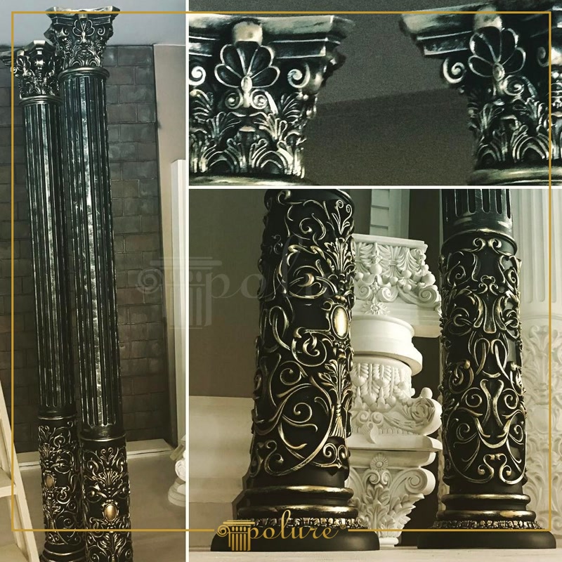 Coloane Decorative din Poliuretan Stil Clasic pentru Living Coloanele decorative din poliuretan reprezintă elemente arhitecturale destinate delimitării elegante și decorării spațiilor interioare precum livingurile sau holurile de primire. Când pășiți în zona de zi a unei case decorate în stil clasic, prezența acestor structuri cu finisaj negru și accente aurii creează imediat un punct de atracție cald și structurat. În locul unor pereți masivi care ar putea închide spațiul, utilizarea coloanelor P5520 și P5820 permite delimitarea vizuală a zonei de servit masa de spațiul de relaxare, menținând în același timp o luminozitate deschisă și o atmosferă primitoare pentru întreaga familie.
Textura detaliată a capitulului decorativ P5920C oferă o experiență vizuală bogată datorită reliefurilor sculptate atent, inspirate din arhitectura clasică. Finisajul aplicat manual, combinând nuanțe de negru mat cu patină fină aurie, aduce o notă de sobrietate și căldură în fiecare seară când lumina ambientală din living este aprinsă. Jocul de umbre și lumini evidențiază motivele florale și canelurile verticale ale profilului, transformând un simplu colț din casă într-un spațiu de conversație confortabil și stilat.
Din punct de vedere tehnic, elementele din poliuretan de înaltă densitate (150-220 kg/m³ (țintă ~160 kg/m³)) oferă o rezistență excelentă la impact și o durabilitate crescută în timp față de ipsosul tradițional. Materialul prezintă o rată de absorbție a apei de sub 1% și rezistă la fluctuații de temperatură între -100 °C / +80 °C, fiind ideal pentru utilizare în orice încăpere a casei fără risc de crăpare sau deformare. Montajul se realizează facil cu adezivi speciali pe bază de polimeri, permițând o fixare curată și rapidă pe structura existentă.
Alegerea coloanelor decorative din poliuretan pentru casa dumneavoastră transformă spațiul cotidian într-un cămin plin de personalitate și armonie. Aceste elemente pot fi vopsite cu vopsele pe bază de apă sau acrilice în orice nuanță dorită, oferind libertate deplină în amenajare. Fie că doriți să încadrați o trecere între încăperi sau să adăugați structură unui perete simplu, gama de modele disponibilă la Decoratiuni Casa vă ajută să creați un spațiu primitor în care să vă bucurați de fiecare moment alături de cei dragi.
