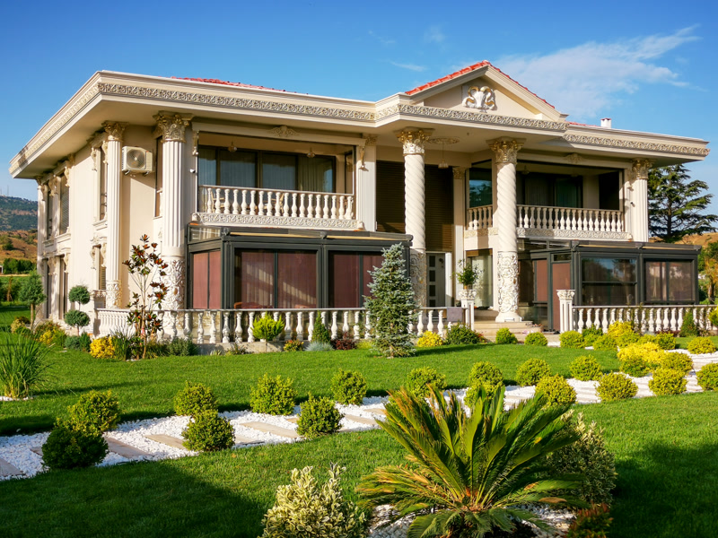 Design ideas that affect the exterior of the villa