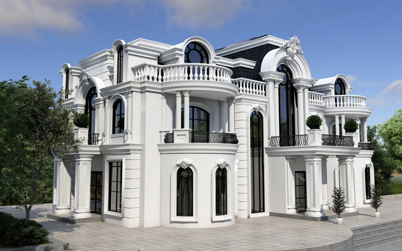 Ancadramente și Balustrade  Ancadramente pentru uși și ferestre plus balustrade cu balustri din poliuretan turnat: detaliu fin, rezistență la umezeală și montaj cu adeziv.