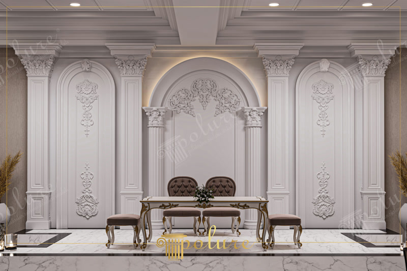 Elemente Ornamentale Poliuretan  Elemente ornamentale din poliuretan: rozete, aplice, chei de boltă și capiteluri pentru accente decorative.