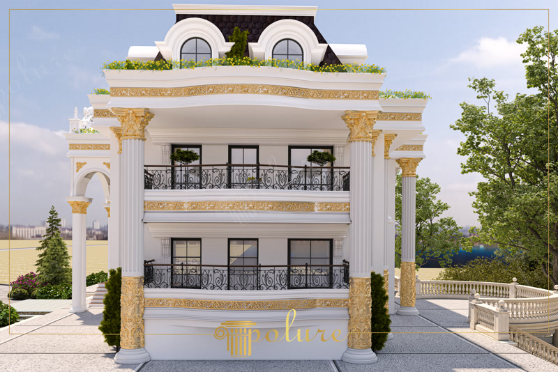 Poliuretan Modele Ornamentale Fațadă Vila Clasică