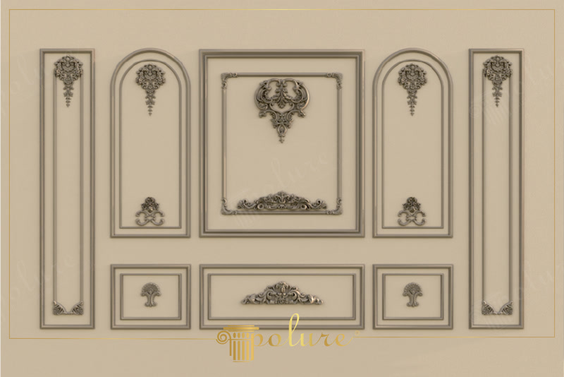 Profile Poliuretan și Elemente Decorative pentru Perete Living Ancadramentele de perete din poliuretan reprezintă structuri decorative rigide, cu o densitate de aproximativ 150-220 kg/m³ (țintă ~160 kg/m³), utilizate pentru delimitarea estetică a suprafețelor interioare. În livingul nostru, am dorit să creăm o atmosferă caldă și primitoare în care întreaga familie să se simtă confortabil, astfel că am ales un decor clasic cu casete simetrice pe peretele principal. Tonul cald de bej combinat cu profilul P85002 oferă sufrageriei o profunzime vizuală deosebită, transformând un perete simplu într-un fundal perfect pentru serile petrecute în familie.
Designul peretelui îmbină armonios liniile drepte create de bagheta P85008 cu formele arcuite din partea superioară a casetelor laterale. În centrul compoziției, deasupra zonei de relaxare, am poziționat coroana decorativă P2833 și detaliul sculptat P8050, care atrag privirea fără a încărca vizual spațiul. Pentru partea inferioară, am optat pentru ornamente discrete precum P80111 și P8077, oferind proporție și un echilibru vizual plăcut de fiecare dată când primim oaspeți.
Alegerea materialului a fost esențială pentru durabilitatea finisajelor noastre din casă. Profilul din poliuretan are o absorbție de apă de sub 1% și rezistă la fluctuații de temperatură între -100 °C / +80 °C, fiind protejat împotriva loviturilor accidentale ale copiilor sau ale mobilierului. Pregătirea suprafețelor s-a realizat simplu, prin finisarea îmbinărilor cu hârtie abrazivă de granulație 240, înainte de aplicarea vopselei lavabile pe bază de apă într-o nuanță cremoasă.
Efectul luminii calde de seară pe reliefurile profilate oferă livingului o atmosferă relaxantă și sofisticată. Această amenajare nu doar că a schimbat radical aspectul camerei de zi, dar a oferit locuinței un caracter primitor pe care fiecare membru al familiei îl apreciază zilnic. Produsele din poliuretan sunt ușor de întreținut prin simpla ștergere periodică cu o lavetă umedă, păstrându-și aspectul impecabil în timp.