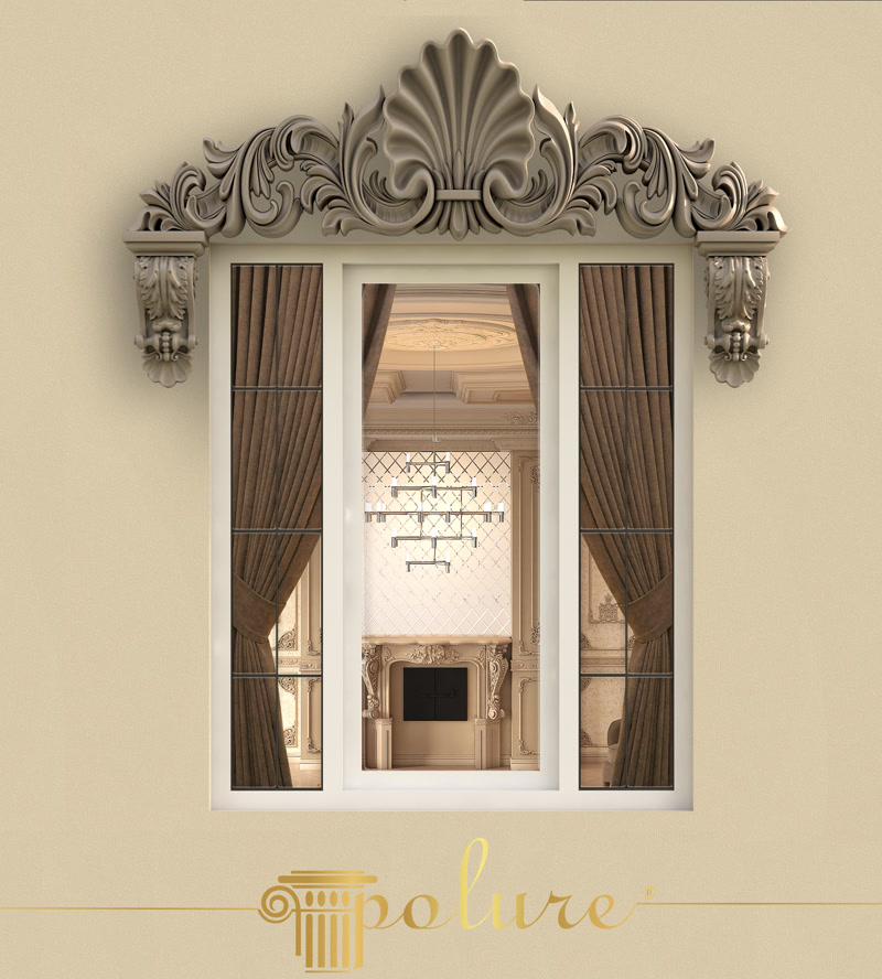 Poliuretan Fronton și Console Decorative pentru Ferestre