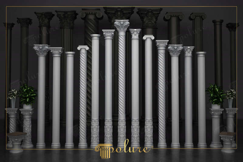 20 CM Diameter polyurethane ion column heading models interior decoration aesthetic solutions durable polyurethane lightweight decorative solutions elegant designs classic and modern heading models long-lasting decorative solutions minimalist column model