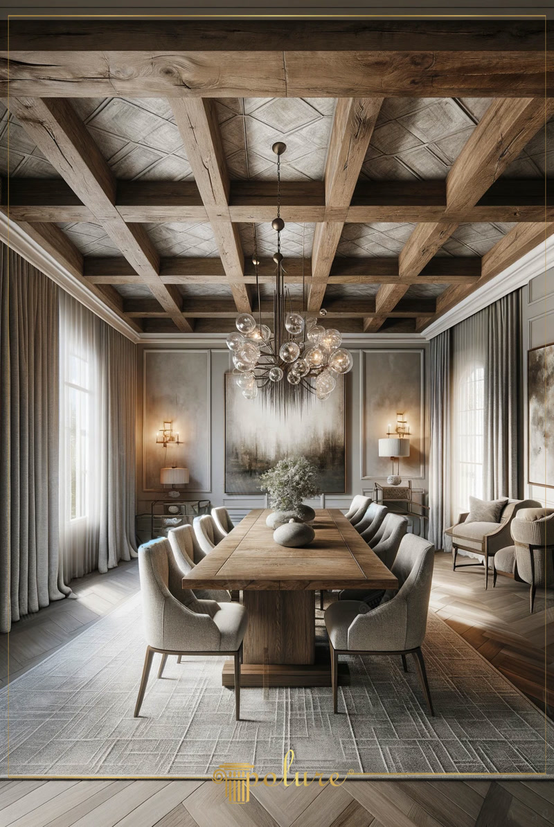 Decor tavan sufragerie  