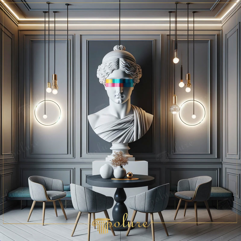 Amenajare Living Neoclasic  Living neoclasic cu cornișe, chenare și pilaștri din poliuretan: eleganță discretă, montaj fără șantier și finisaj ton pe ton. Vezi ideile d