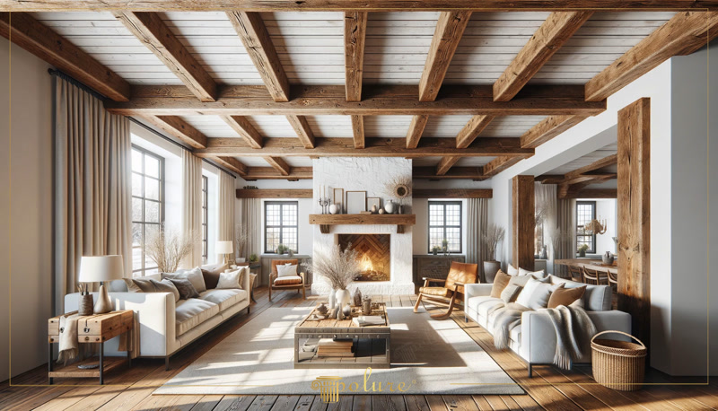 Plafon decorativ lemn  