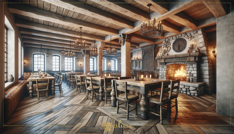 Plafon decorativ lemn  
