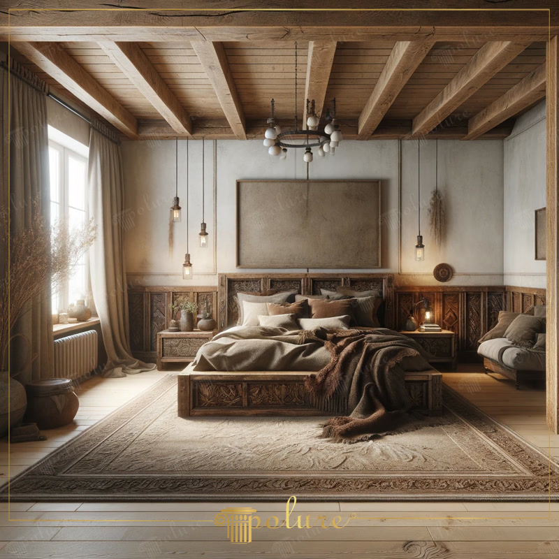 Bârne Decorative Lemn  Bârne decorative din poliuretan cu aspect de lemn pentru tavan, semineu sau streașină: ușoare, stabile în timp, montaj cu adeziv și finisare în