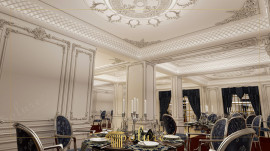 Legendary Splendor of Classical Interior Art Aesthetic Heritage Carried From Past to Present This project has a design that reflects the legendary magnificence of classical interior art. The aesthetic heritage carried from the past to the pres