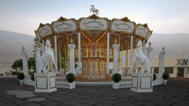 Polyurethane Jamb products for Amusement Park Carousel Decoration