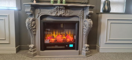 Decorative polyurethane fireplace