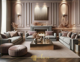 The Silent Poem of Elegant Details, Simple Luxury Created with Wall and Ceiling Moldings in the Living Room The living room is the center of our living spaces, where personal tastes and comfort are at the forefront. The living room shown in the picture offer