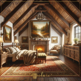 Reinterpretation of Rustic Charm, Modern Bedrooms Enriched with Polyurethane Beams Rustic decoration is an interior design style that reflects the warmth of natural materials and the elegance of old times. Polyurethane beams and raft