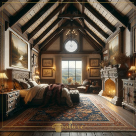 Rustic Bedroom Wonders Designed with Polyurethane Beams, Harmony of Classic and Comfort Rustic decoration is a style that reflects the raw beauty of nature and the charm of classical architecture, and it gains a contemporary transformatio