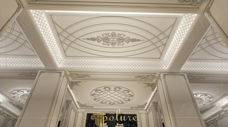 Expresie a eleganței atemporale Design interior clasic Acest proiect este un exemplu de eleganță atemporală a designului interior clasic. Atenția la detalii și eleganța adaugă o atmosferă fascinantă interioarelor. Mobilierul în stil clasic, piesele antice și texturile bogate adaugă căldură și caracter spațiilor. Manopera fină și detaliile realizate manual fac fiecare spațiu unic și atrăgător.Folosirea materialelor de calitate asigură excelență în ceea ce privește durabilitatea și estetica.Interiorul proiectului creează o integritate perfectă cu tavane înalte, rozete decorative de tavan, manoperă din lemn și corpuri de iluminat stilate.Acest proiect oferă un aspect de neuitat. spațiu de locuit prin adoptarea măreției și rafinamentului designului interior clasic.