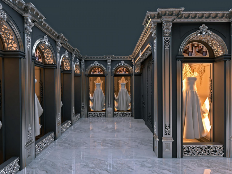 Idei de decorare vitrine rochii de mireasa Decorațiunile magazinului pe care le-am decorat cu produse din poliuretan în proiectul magazinului Bridal Shop din Istanbul sunt uluitoare. Adăugăm frumusețe peretelui simplu cu șipcile de perete, bordurile și ornamentele decorative pe care le aplicăm pe pereți în decorarea interioară atmosfera deosebita cu trecerile in interior cu produsele decorative din poliuretan aplicam grinzilor, nu uitam sa decoram oglinzile cu ornamente decorative Decoram coltul nostru special unde rochiile de mireasa sunt expuse cu gips-carton poliuretanic Oaspeții noștri folosim coloane de pilastru și capitelurile lor pe coloanele de pe fațada noastră interioară. Am creat un design armonios și, în final, noi plasați coroana noastră decorativă din poliuretan pe secțiunea de panouri de la intrarea magazinului nostru la exterior.